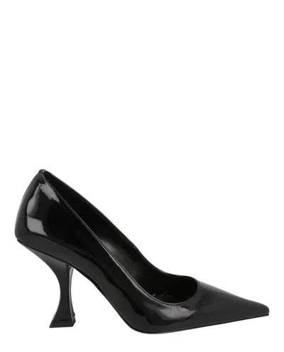 By Far Viva Patent Leather Pumps In Black
