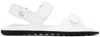 By Far White Gideon Sandals In Ow Optic White
