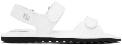 By Far White Gideon Sandals In Ow Optic White