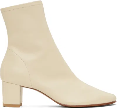 By Far Sofia Boot Leather White In Wh001 White