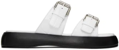 By Far White Wyatt Sandals In Wh White