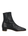By Far Este 25mm Square Toe Ankle Boots In Black