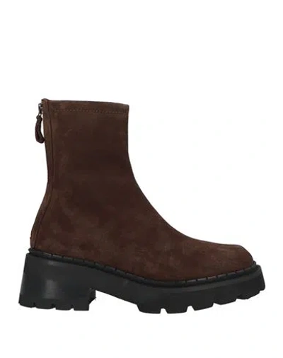 By Far Woman Ankle Boots Dark Brown Size 8 Leather