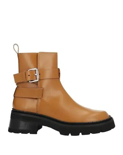 By Far Woman Ankle Boots Mustard Size 10 Soft Leather In Yellow