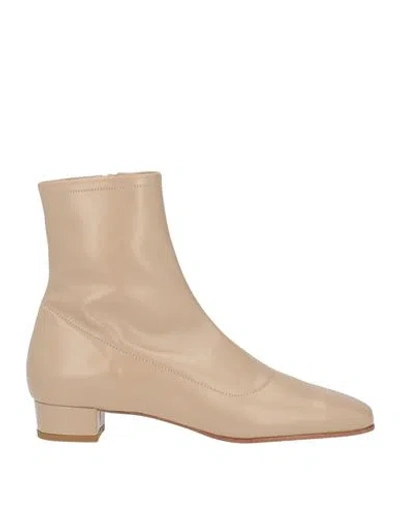 By Far Woman Ankle Boots Sand Size 7 Leather In Brown