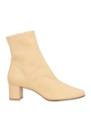 By Far Woman Ankle Boots Sand Size 7 Soft Leather In Beige