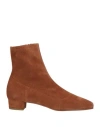 By Far Woman Ankle Boots Tan Size 8 Leather In Brown