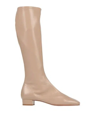 By Far Woman Boot Beige Size 8 Leather In Brown