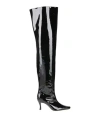 By Far Woman Knee Boots Black Size 10 Soft Leather In Black