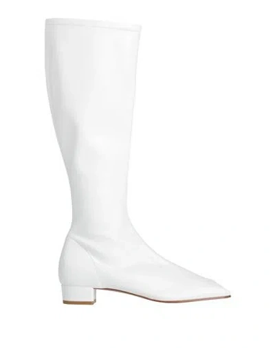 By Far Off-white Edie Tall Boots In Wh010 Off-white
