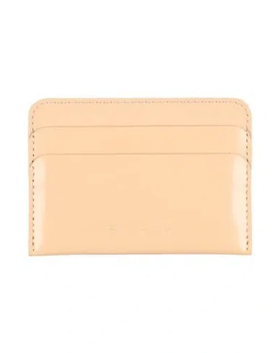 By Far Woman Cardholder Beige Size - Leather