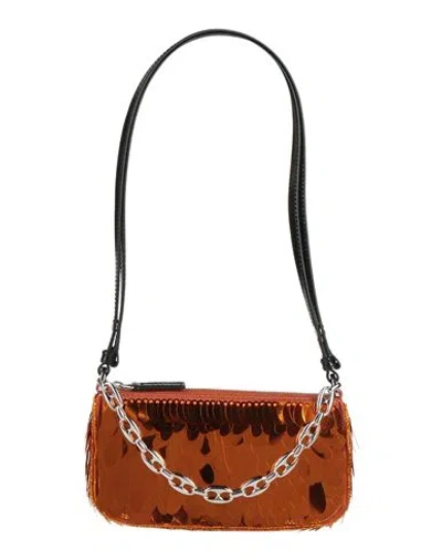By Far Woman Cross-body Bag Rust Size - Polyester, Recycled Polyester, Cowhide In Brown