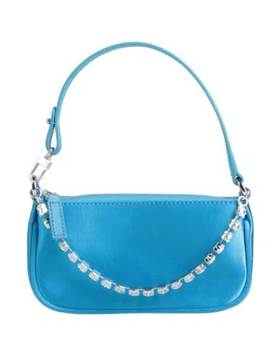 By Far Woman Handbag Azure Size - Silk In Blue