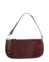 By Far Rachel Leather Shoulder Bag In Brown