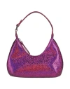 By Far Woman Handbag Dark Purple Size - Goat Skin In Pink