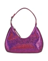 By Far Woman Handbag Dark Purple Size - Goat Skin