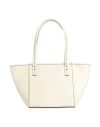 By Far Bar Box Leather Tote Bag In White