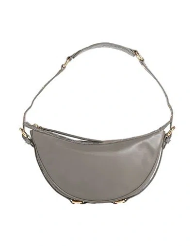By Far Woman Handbag Lead Size - Lambskin, Bovine Leather In Grey