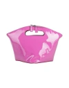 By Far Rubik Patent-leather Tote Bag In Purple