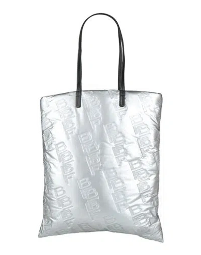 By Far Logo-embossed Tote Bag In Silver