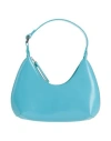 By Far Woman Handbag Turquoise Size - Cowhide In Blue
