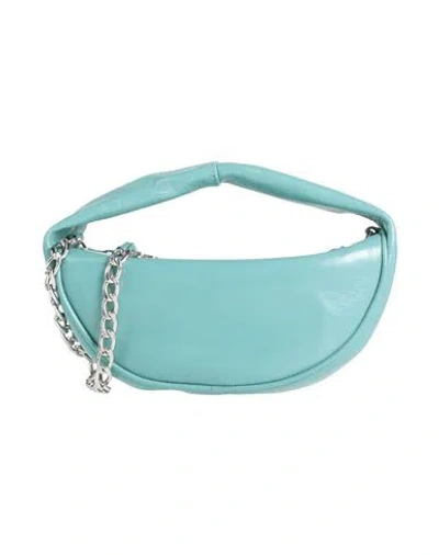 By Far Woman Handbag Turquoise Size - Lambskin In Blue