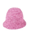 By Far Woman Hat Fuchsia Size Onesize Cotton In Pink