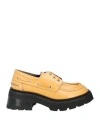 By Far Woman Lace-up Shoes Ocher Size 6 Soft Leather In Yellow