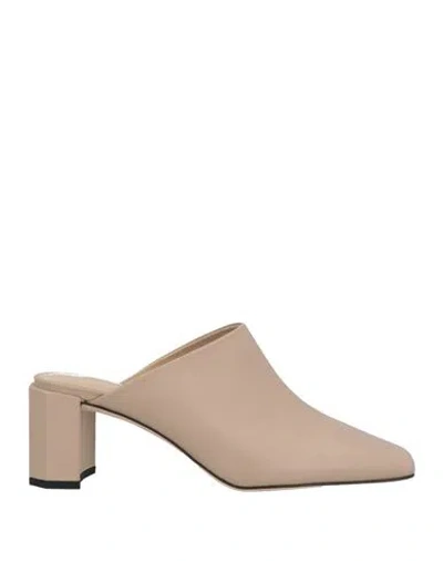 By Far Woman Mules & Clogs Beige Size 8 Leather