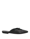 By Far Finn Bow Ballerina Mule In Black