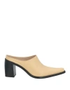 By Far Woman Mules & Clogs Sand Size 8 Leather In Beige