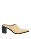 By Far Woman Mules & Clogs Sand Size 6 Leather In Beige