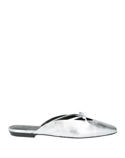 By Far Woman Mules & Clogs Silver Size 5 Leather