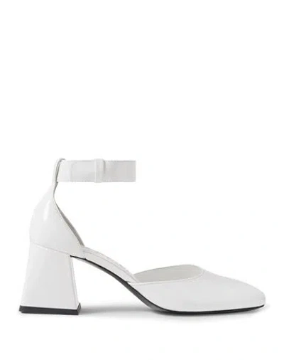 By Far Woman Pumps White Size 7 Leather