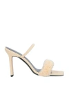 By Far Ada Strappy Stiletto Heel Sandals In Beige