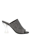 By Far Woman Sandals Black Size 8 Soft Leather In Black