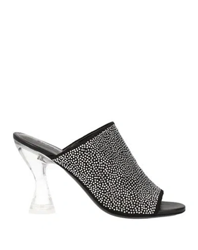 By Far Woman Sandals Black Size 8 Soft Leather