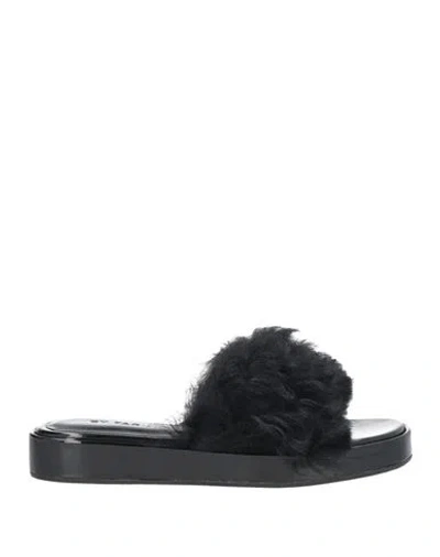 By Far Black Shana Sandals