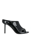 By Far Marlene 105mm Patent Mules In Black