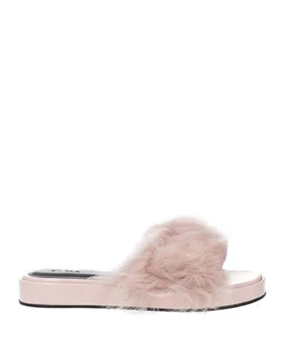 By Far Woman Sandals Light Pink Size 7 Shearling