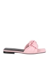 By Far Woman Sandals Pink Size 10 Soft Leather In Pink