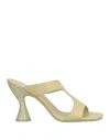 By Far Sandals In Sage Green