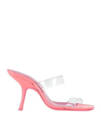 By Far Woman Sandals Salmon Pink Size 6 Rubber