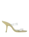 By Far Woman Sandals Transparent Size 6 Pvc - Polyvinyl Chloride In Transparent