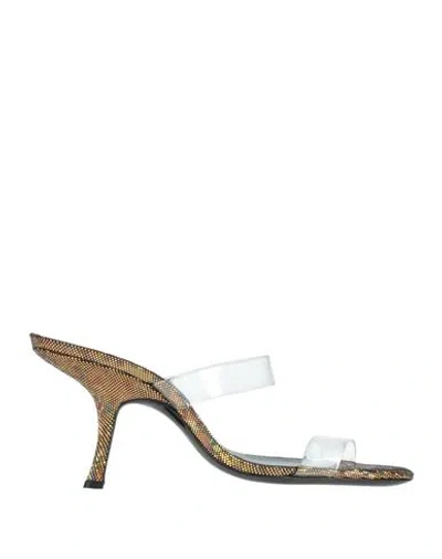 By Far Woman Sandals Transparent Size 8 Plastic