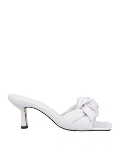 By Far Woman Sandals White Size 5 Lambskin