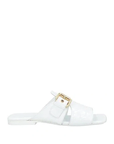 By Far Woman Sandals White Size 7 Leather