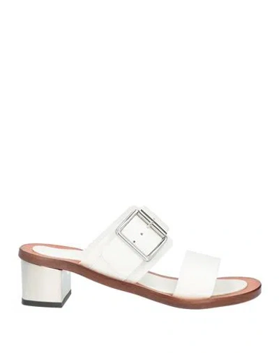 By Far Woman Sandals White Size 8 Leather
