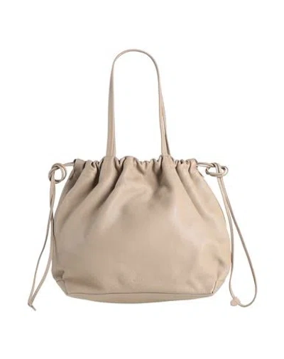 By Far Woman Shoulder Bag Beige Size - Cow Leather