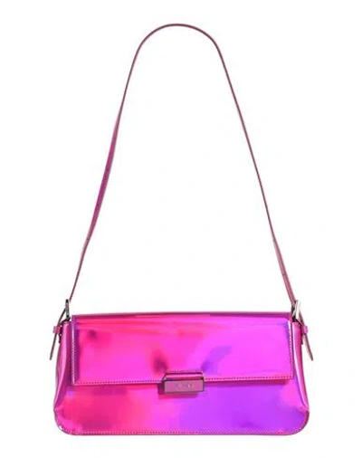By Far Woman Shoulder Bag Fuchsia Size - Polyurethane, Pes - Polyethersulfone In Pink